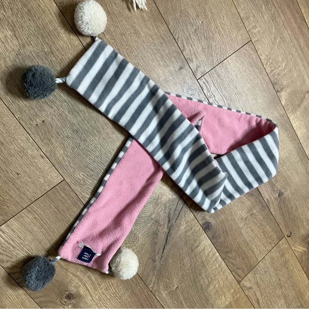 Cozy Kids Scarf Set - Pink, Cream, Gray
